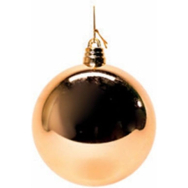 Sfera Natalizia in Plastica Lucida Ø 15Cm – Disponibile in Varie Colorazioni - Oro