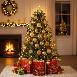 Kit Albero di Natale Completo - Forever Gold