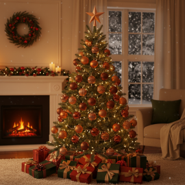 Kit Albero di Natale Completo - Terra Calda