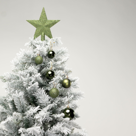 Christmas Box 31 Pezzi - Sfere di Natale in Plastica Assortite - Verde Albero