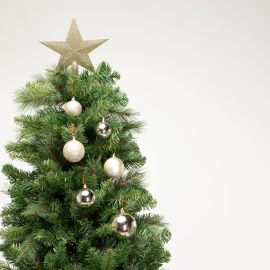 Christmas Box 31 Pezzi - Sfere di Natale in Plastica Assortite - Champagne