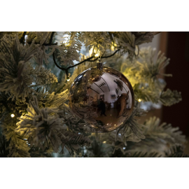 Set 3 Sfere in Plastica Lucide Ø 12Cm - Vari Colori - Rosa