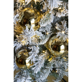 Set 3 Sfere in Plastica Lucide Ø 12Cm - Vari Colori - Oro