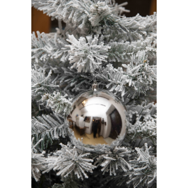 Set 3 Sfere in Plastica Lucide Ø 12Cm - Vari Colori - Argento