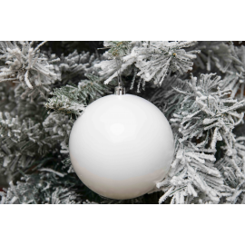 Set 3 Sfere in Plastica Lucide Ø 12Cm - Vari Colori - Bianco