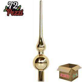 Puntale per Albero di Natale in Plastica 20 cm – Disponibile in Varie Colorazioni