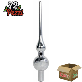 Puntale per Albero di Natale in Plastica 20 cm – Disponibile in Varie Colorazioni