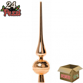 Puntale per Albero di Natale in Plastica 28 cm | Elegante e Disponibile in Varie Colorazioni