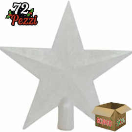 Puntale a Stella Glitterato per Albero di Natale 20 cm – Disponibile in Varie Colorazioni