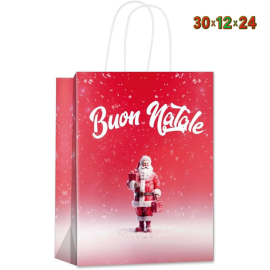 Busta Natale Coi Fiocchi - Confezione 12 Pezzi