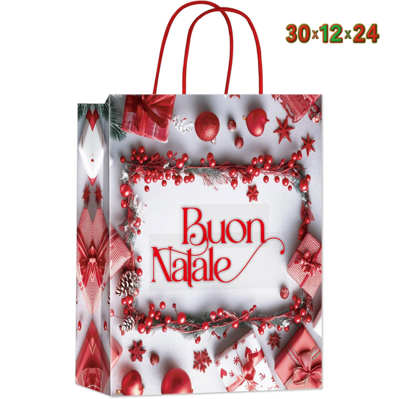 Busta Bacche Rosse - Confezione 12 Pezzi