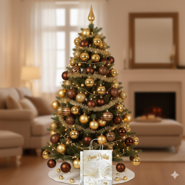 Kit Albero di Natale Completo - Cappuccino