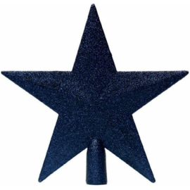 Puntale a Stella Glitterato per Albero di Natale 20 cm – Disponibile in Varie Colorazioni