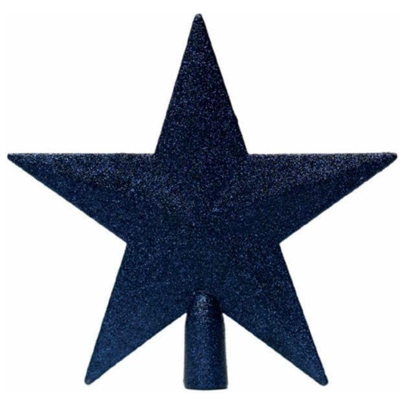 Puntale a Stella Glitterato per Albero di Natale 20 cm – Disponibile in Varie Colorazioni