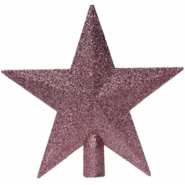 Puntale a Stella Glitterato per Albero di Natale 20 cm – Disponibile in Varie Colorazioni