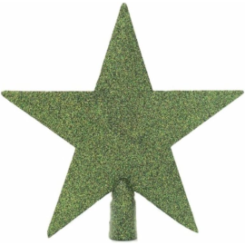 Puntale a Stella Glitterato per Albero di Natale 20 cm – Disponibile in Varie Colorazioni