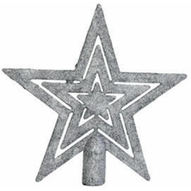 Puntale a Stelle Concentriche per Albero di Natale 20 cm – Disponibile in Varie Colorazioni