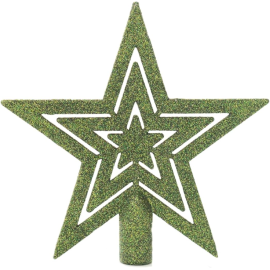 Puntale a Stelle Concentriche per Albero di Natale 20 cm – Disponibile in Varie Colorazioni