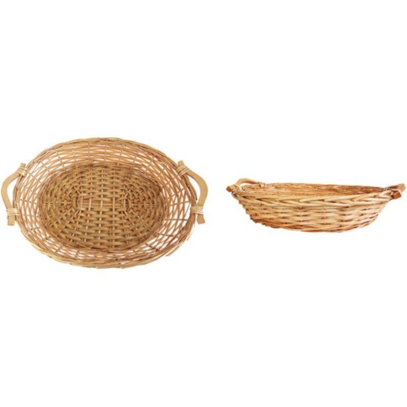 Cesto di Natale in Vimini Beige - 30 Pezzi - Elegante e Versatile. Un tocco di tradizione per ogni occasione speciale