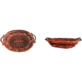 Cesto di Natale in Vimini Marrone - 30 Pezzi – Eleganza rustica e funzionalità per confezioni natalizie di classe