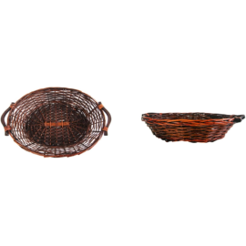 Cesto Regalo Natalizio in Vimini Marrone - 30 Pezzi – Dimensioni 58x45x14Cm | Eleganza Artigianale per Confezioni Raffinate