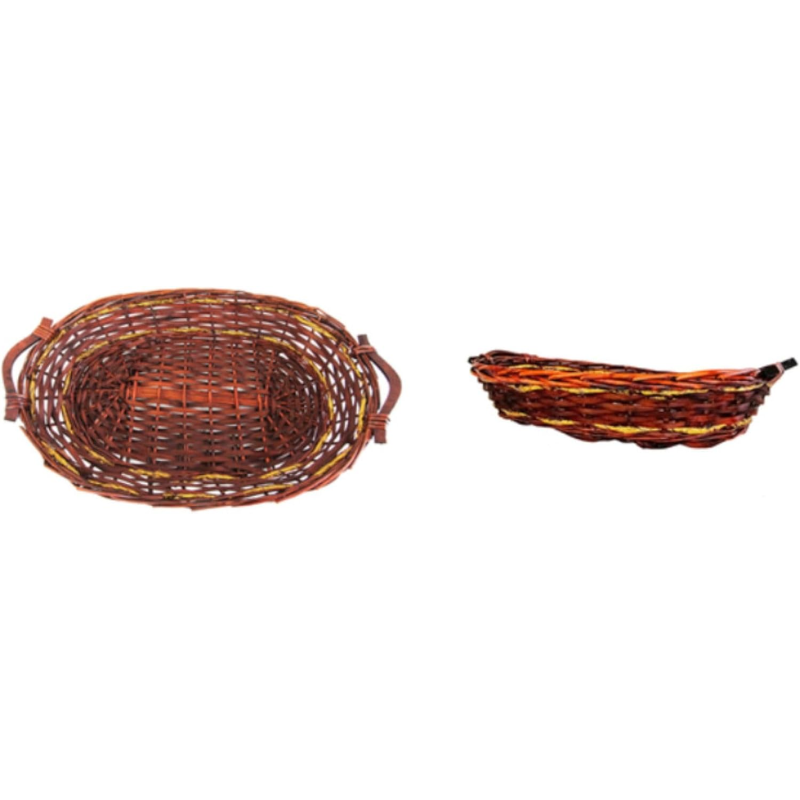 Cesto Regalo Natalizio in Vimini Naturale -30 Pezzi – Eleganza Artigianale e Capienza Ideale per Confezioni Importanti