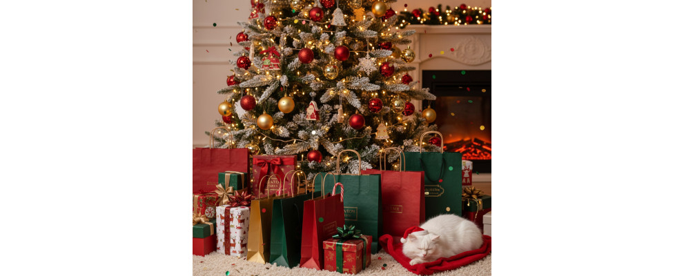 Shopper in Carta Natalizie: Eleganza e Sostenibilità